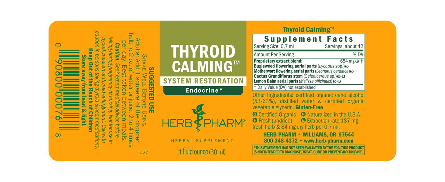 Herb Pharm Thyroid Calming™ 1 fl oz