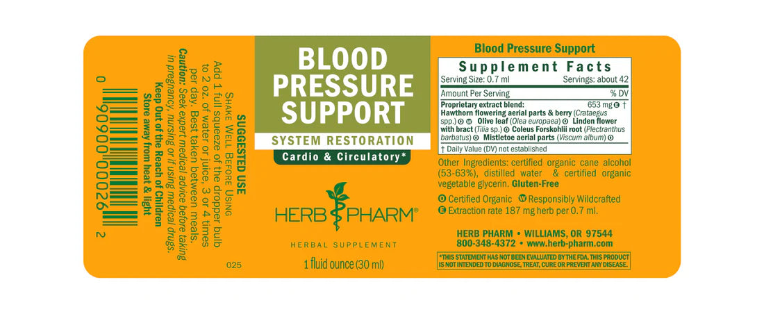 Herb Pharm Blood Pressure Support 1 fl oz