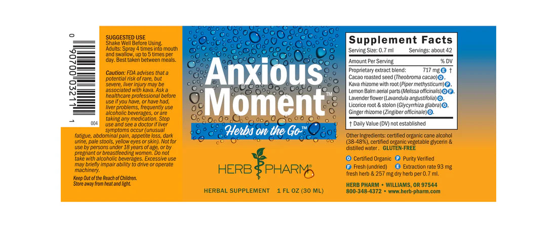 Herb Pharm Herbs on the Go: Anxious Moment™ 1 fl oz