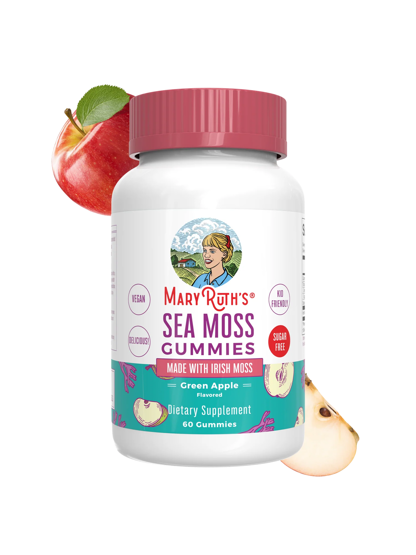 Mary Ruth's Sea Moss Gummies (Green Apple) 60 ct