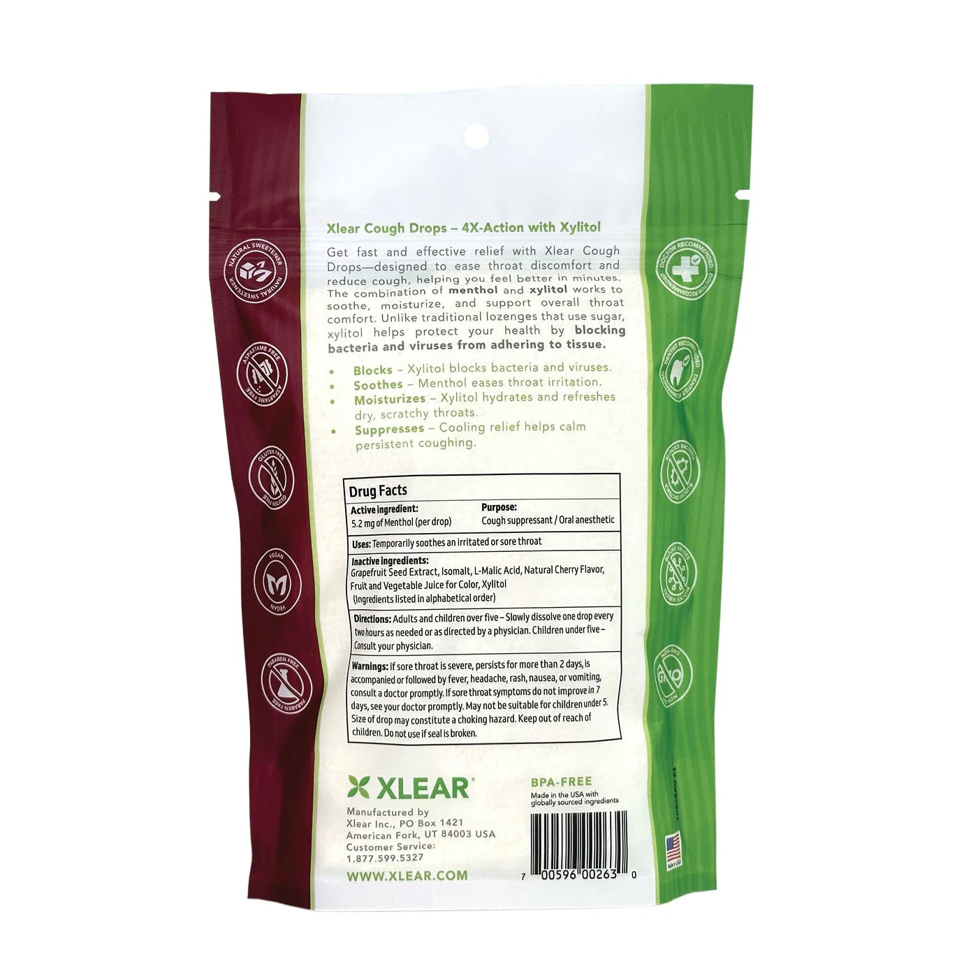 Xlear Cough Drops (Black Cherry)