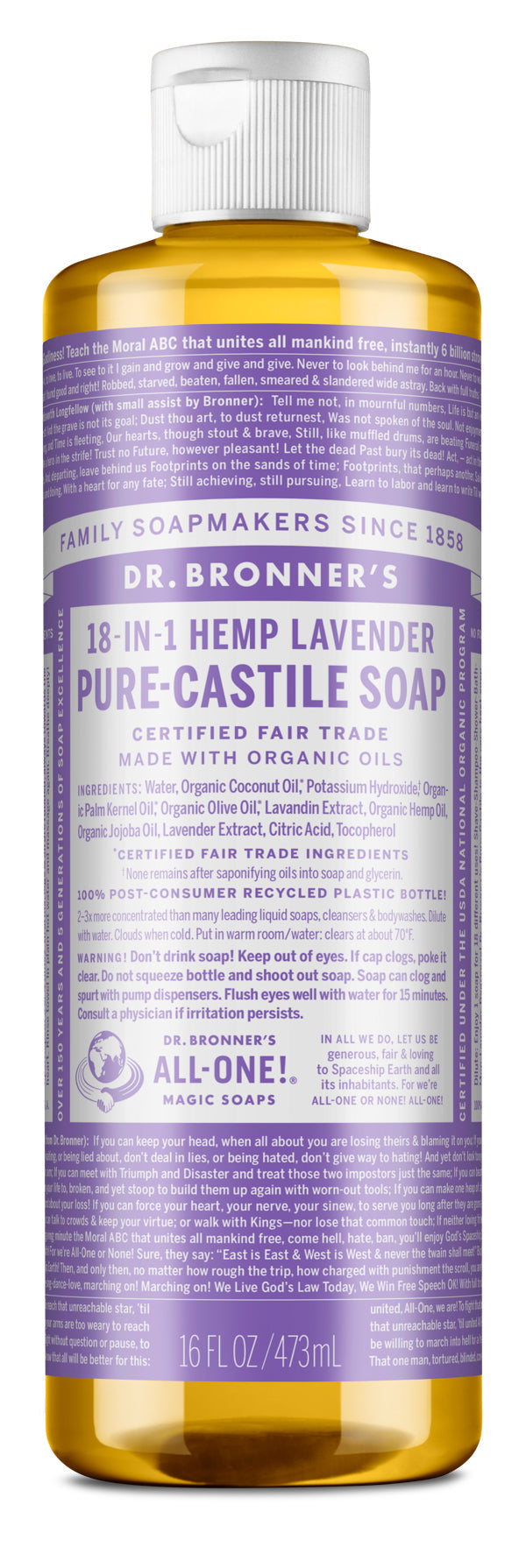 Dr Bronner's Pure Castile Soaps