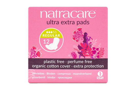 Natracare Ultra Extra Regular Pads with wings