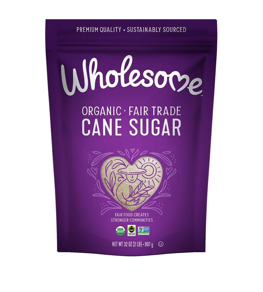 Wholesome Organic Fair Trade Cane Sugar 32 oz. (2 lb)