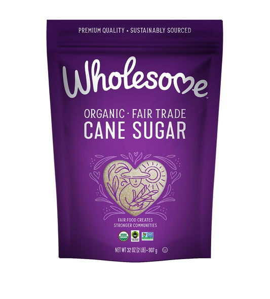 Wholesome Organic Fair Trade Cane Sugar 32 oz. (2 lb)