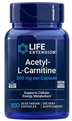 Life Extension Acetyl-L-Carnitine 500mg (100 Veg Caps)