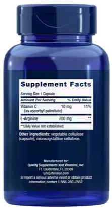 Life Extension L-Arginine Caps (200 Caps)