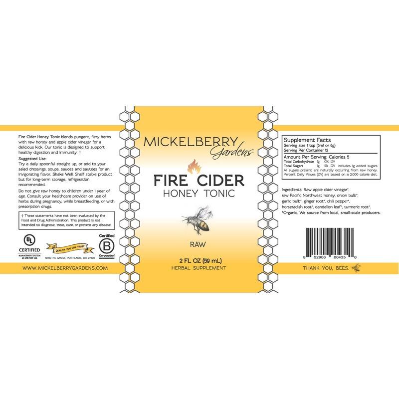 Mickelberry Gardens Fire Cider Honey Tonic