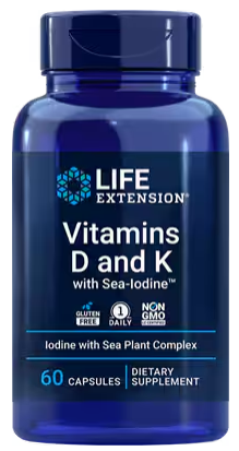Life Extension Vitamins D and K with Sea-Iodine™
