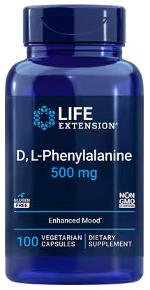 Life Extension D, L-Phenylalanine Capsules (100 Caps)