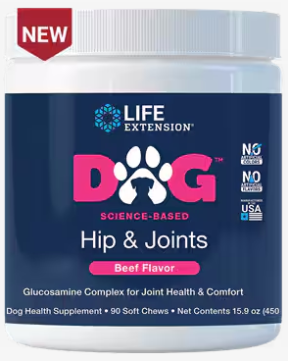 Life Extension Dog Hip & Joint Beef Flavor(90 Chews)