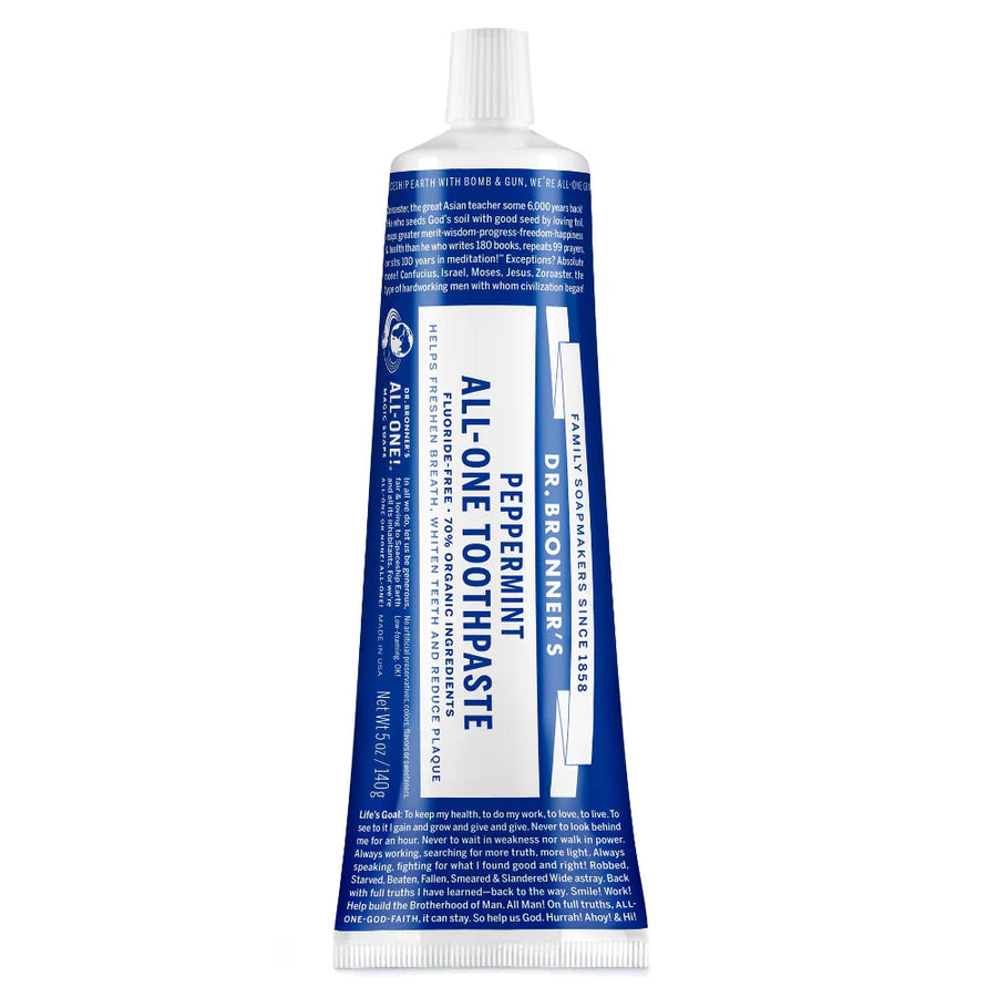 Dr. Bronner's Peppermint All-One Toothpaste 5oz