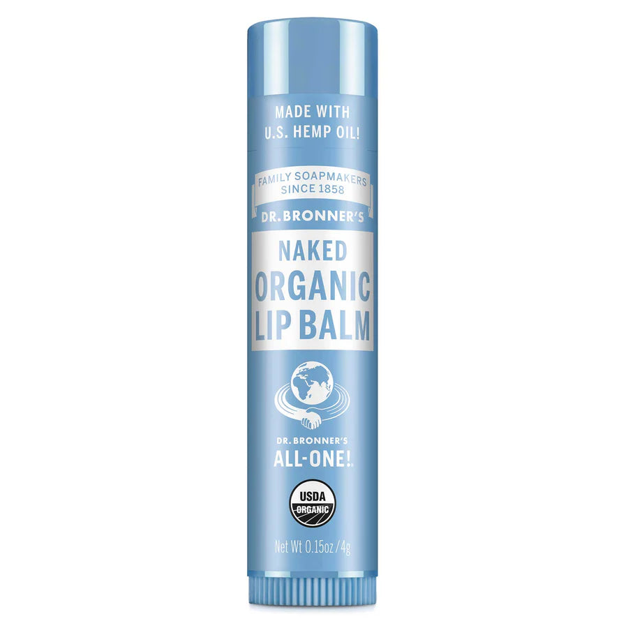 Dr. Bronner's Naked Unscented Organic Lip Balm