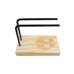 Wooden Smudge Stick Burner with Tree Of Life Design 4.5in