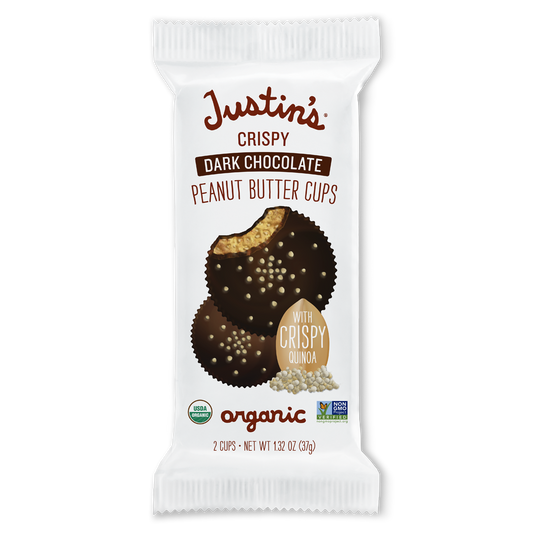 Justin's Dark Chocolate Crispy Peanut Butter Cups (2 cups)