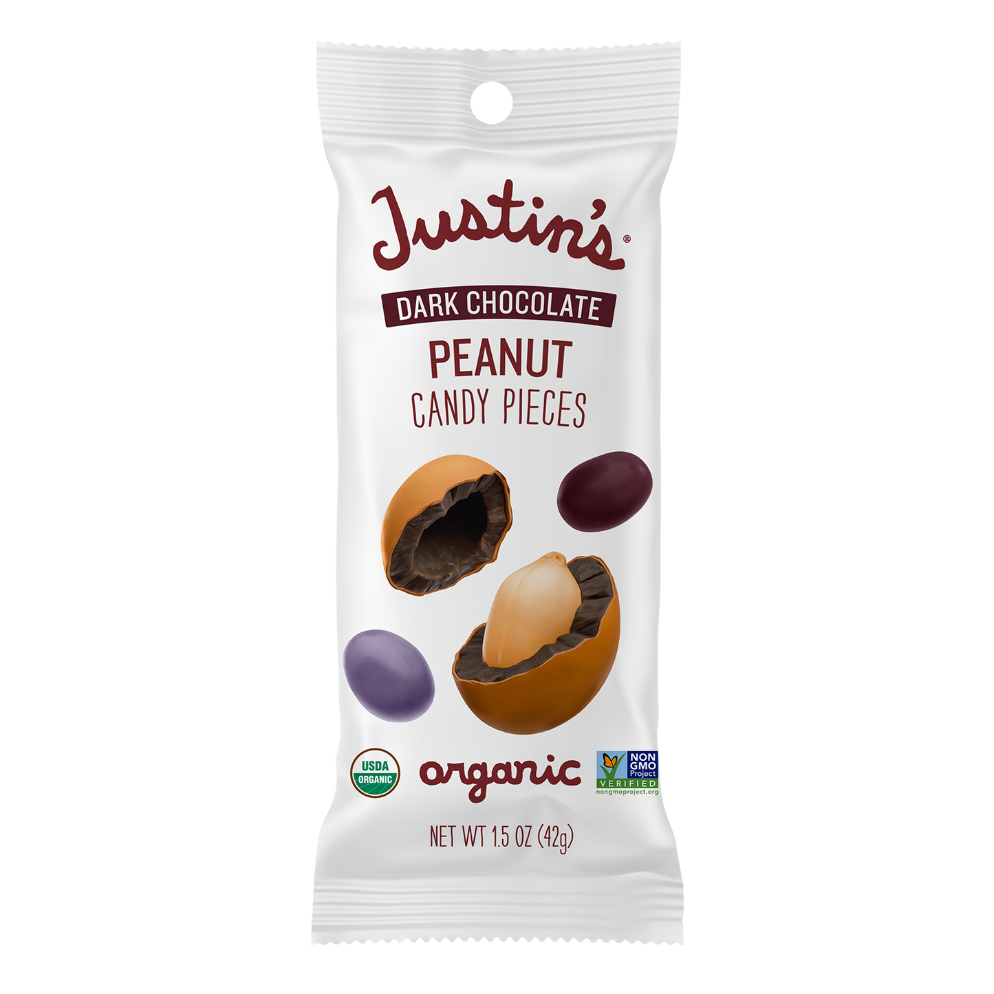 Justin's Dark Chocolate Peanut Candy Pieces (1.5 oz)