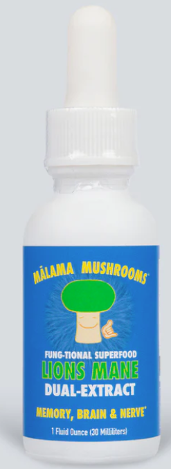 Malama Mushrooms Lion's Mane Tincture | Dual-Extract