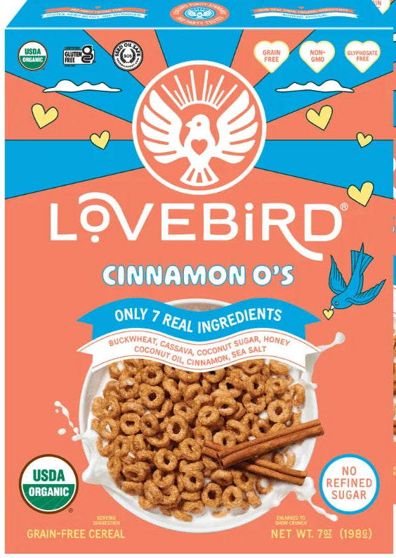 Lovebird Cereal Cinnamon-O's