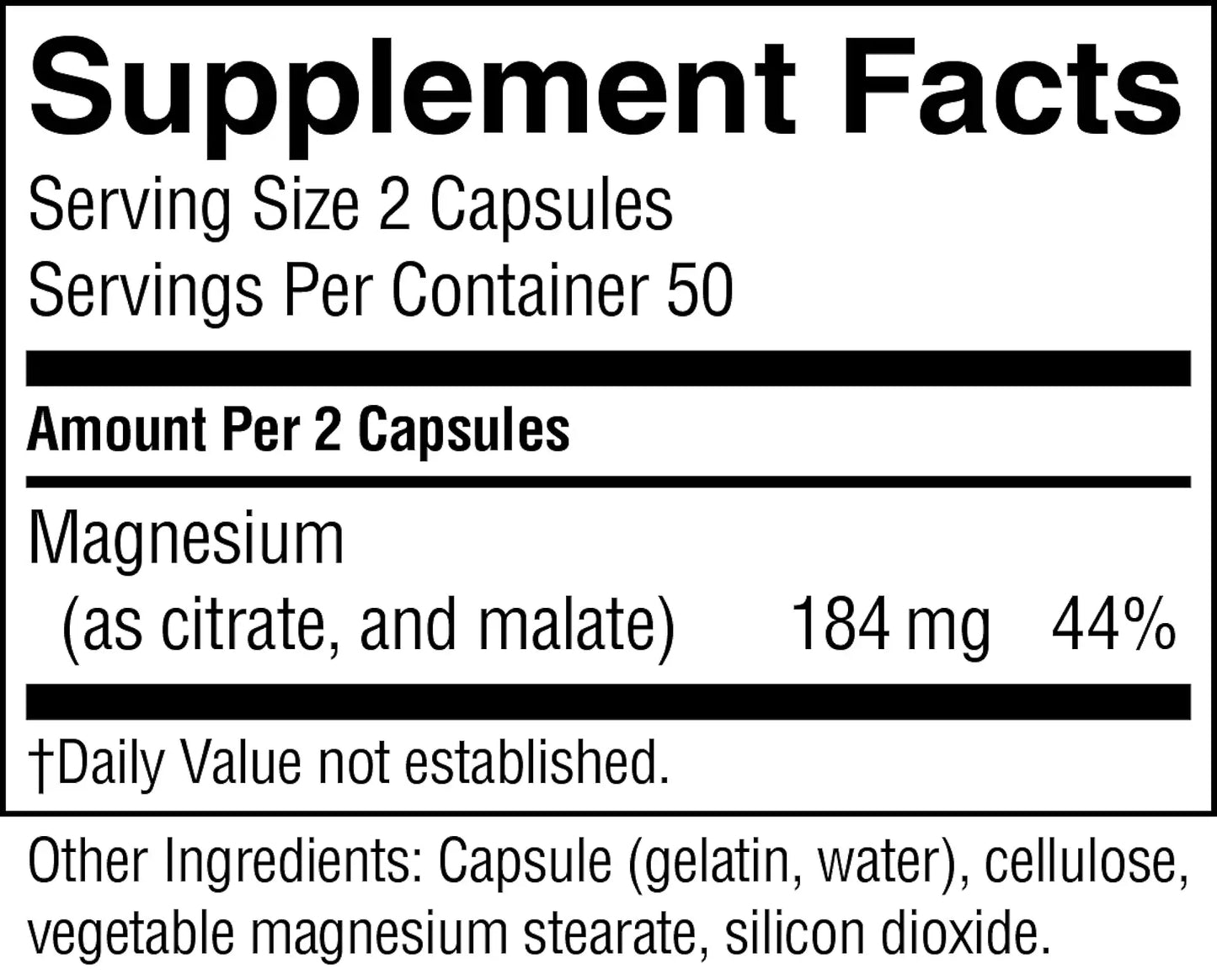 Magnesium Complex (100 caps)