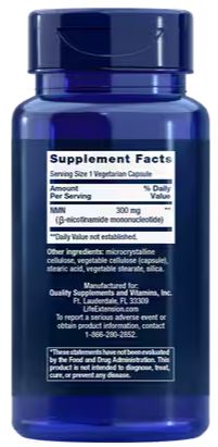 Life Extension NMN Nicotinamide Mononucleotide 300mg (90 Veg Caps)
