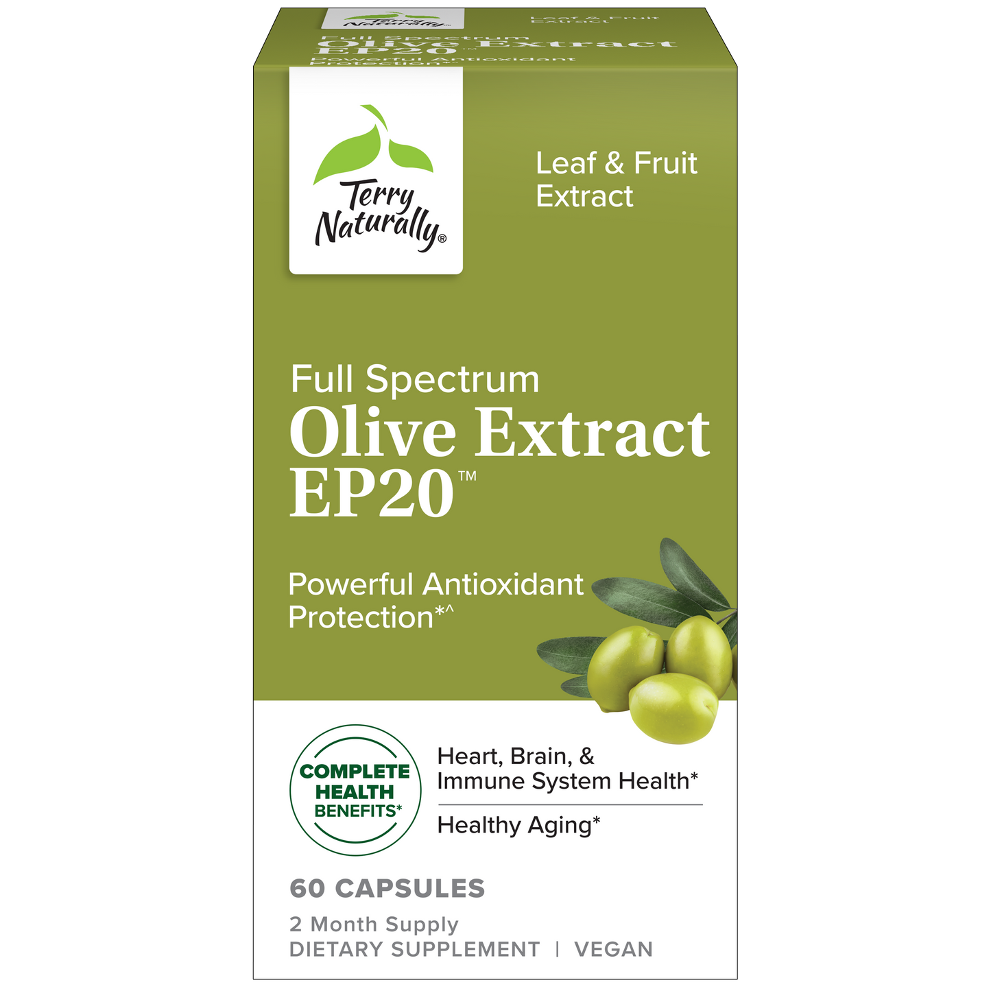 Terry Naturally Olive Extract EP20™ (60 Caps)