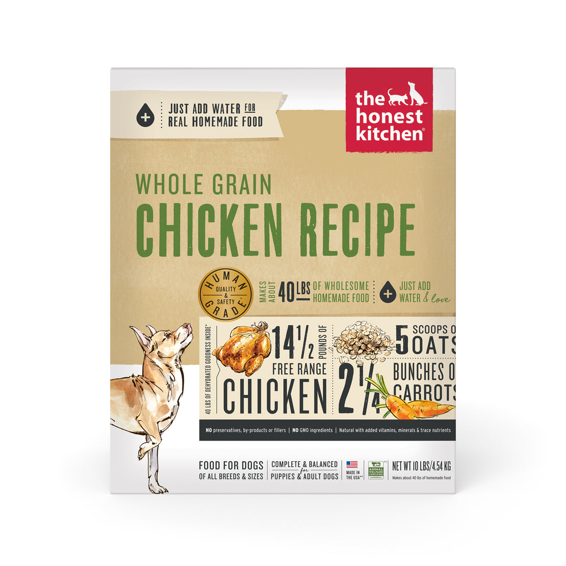 Honest Kitchen Dehydrated Whole Grain Chicken 10lb