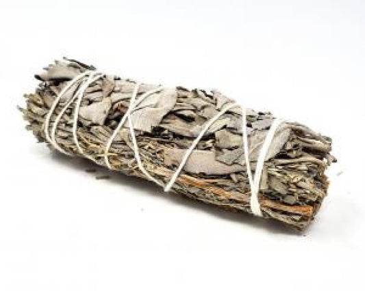 White & Blue Sage Smudge Stick 4in