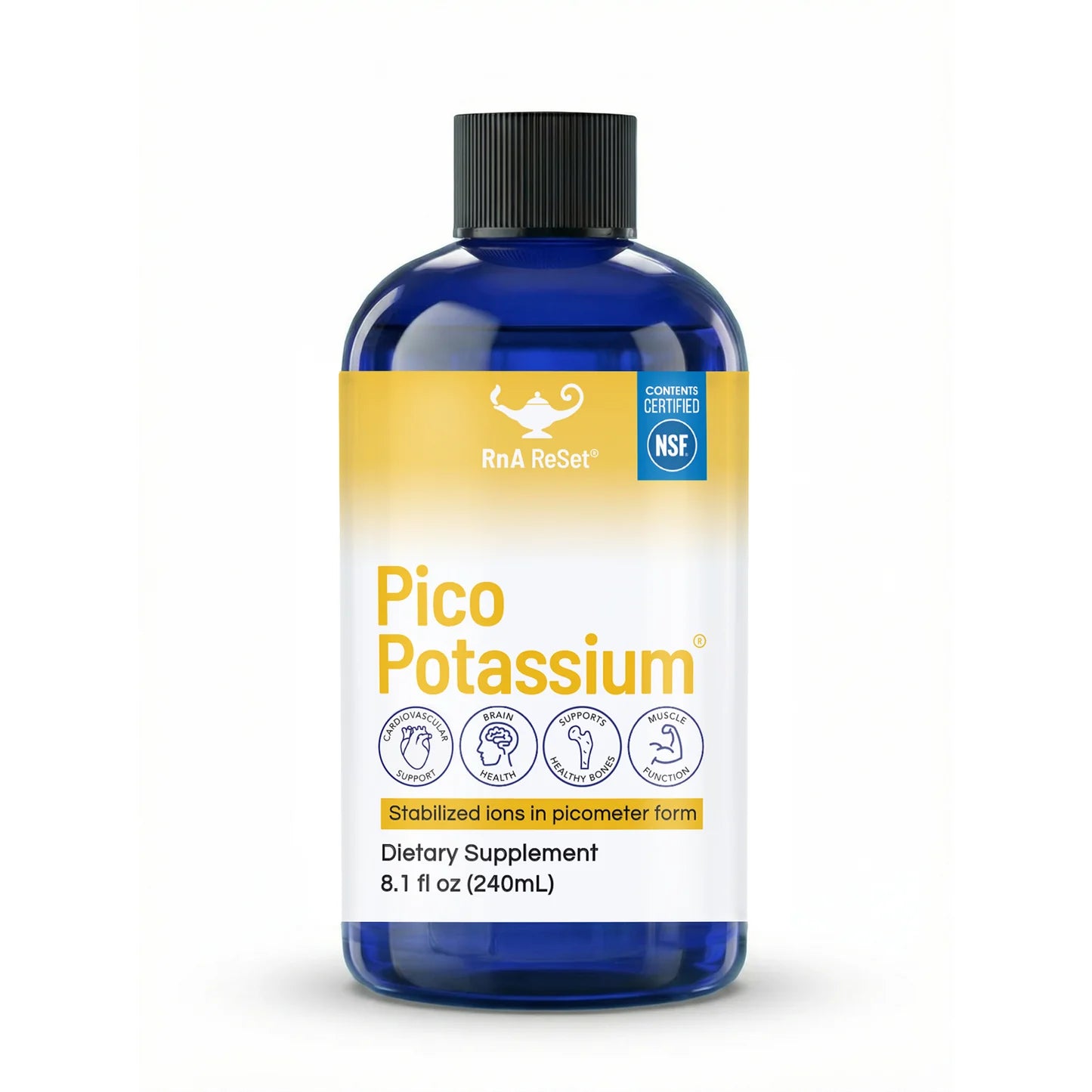 RnA ReSet Pico Potassium® | Stabilized Picometer Mineral 8 fl oz