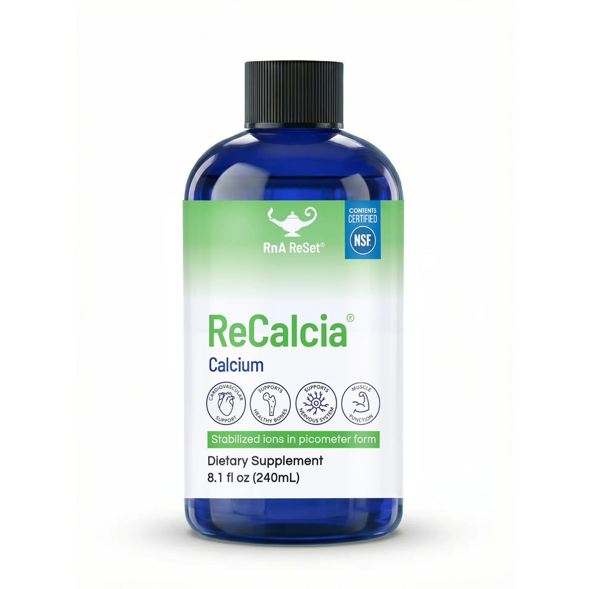 RnA Reset ReCalcia® | Picometer Liquid Calcium for Bone Health 8 fl oz