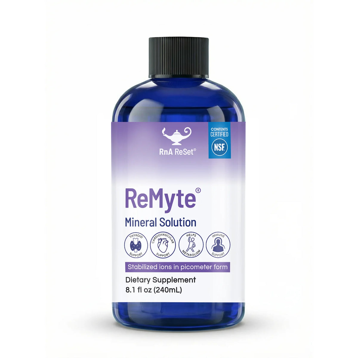 RnA ReSet ReMyte® | 12-Mineral Electrolyte for Cellular Hydration 8 fl oz