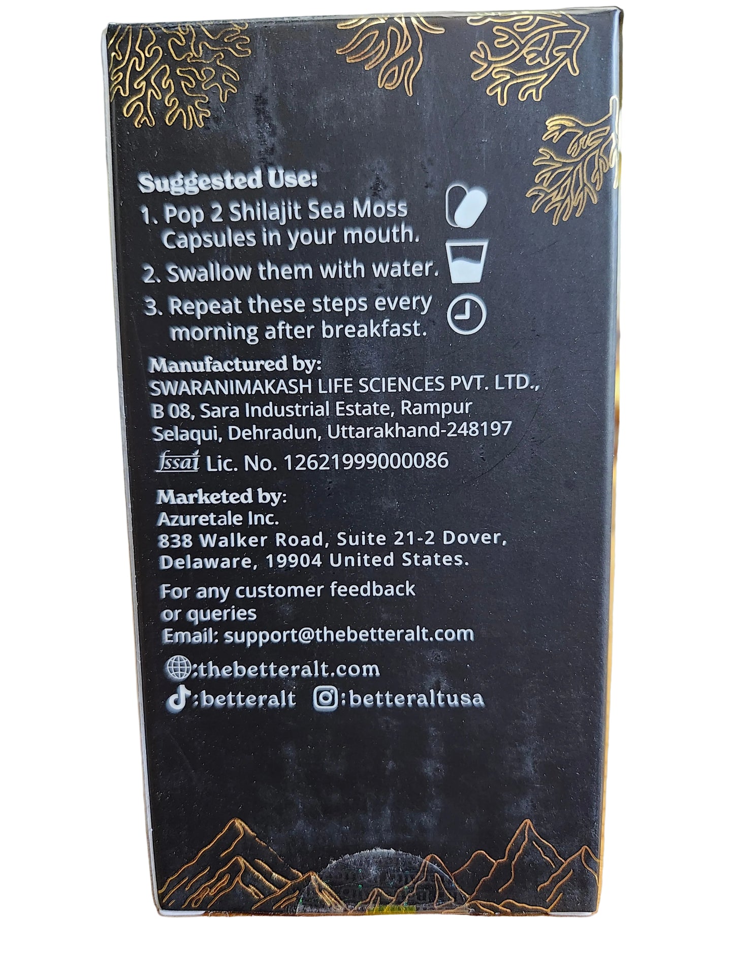 BetterAlt Shilajit Sea Moss Tongkat Ali Ashwagandha (120 caps)