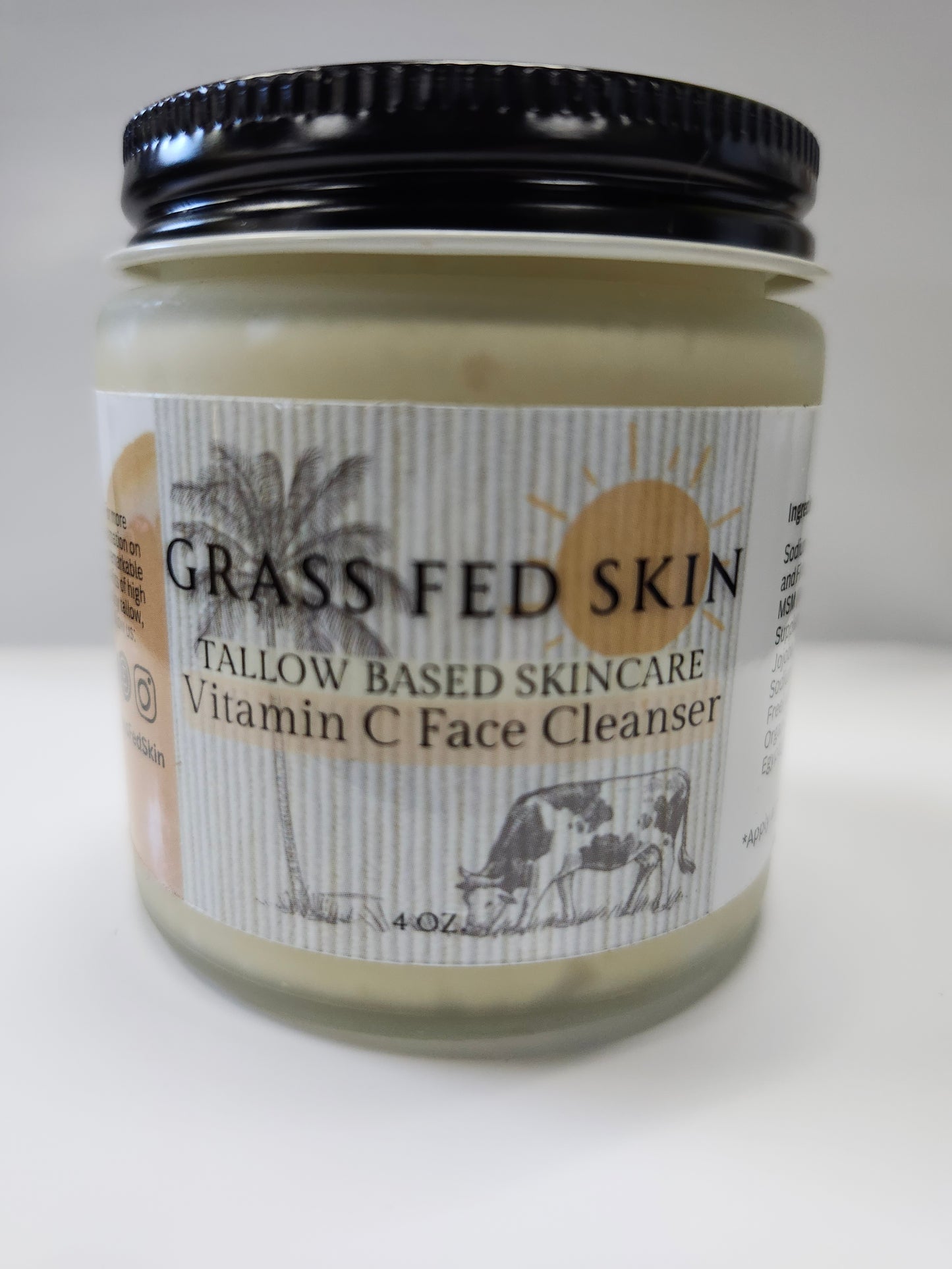 Grass Fed Skin Vitamin C Face Cleanser