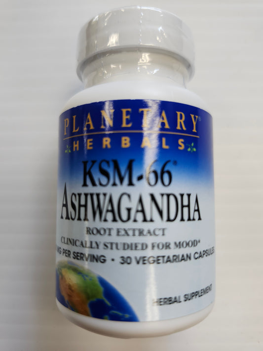 Planetary Herbals KSM-66 Ashwagandha 600mg (30 Veg Caps)