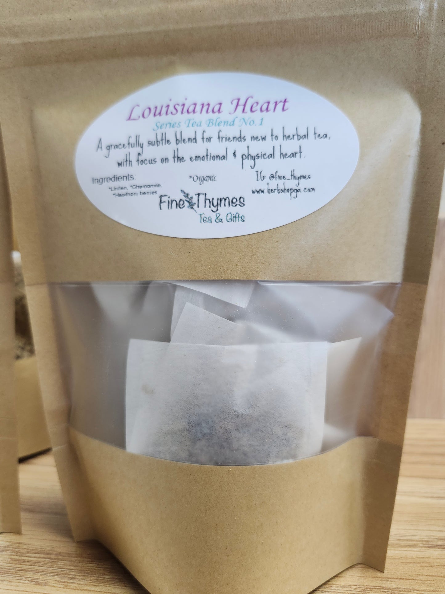 Fine Thymes Louisiana Heart Tea series no. 1
