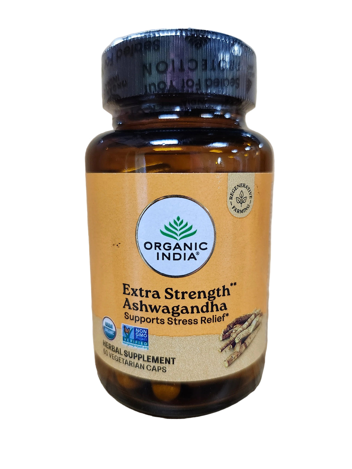 Organic India Extra Strength Ashwagandha Capsules (60 caps)