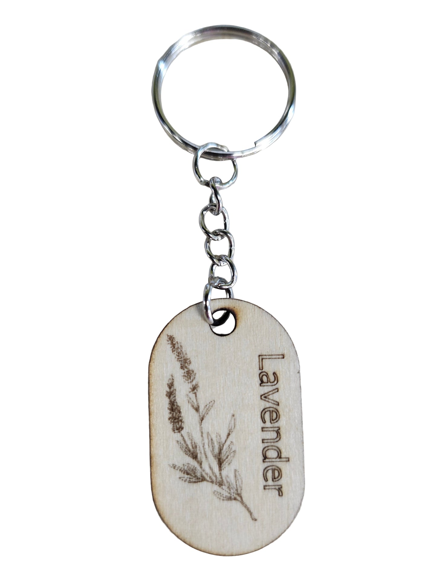 Fine Thymes Wood Keychain