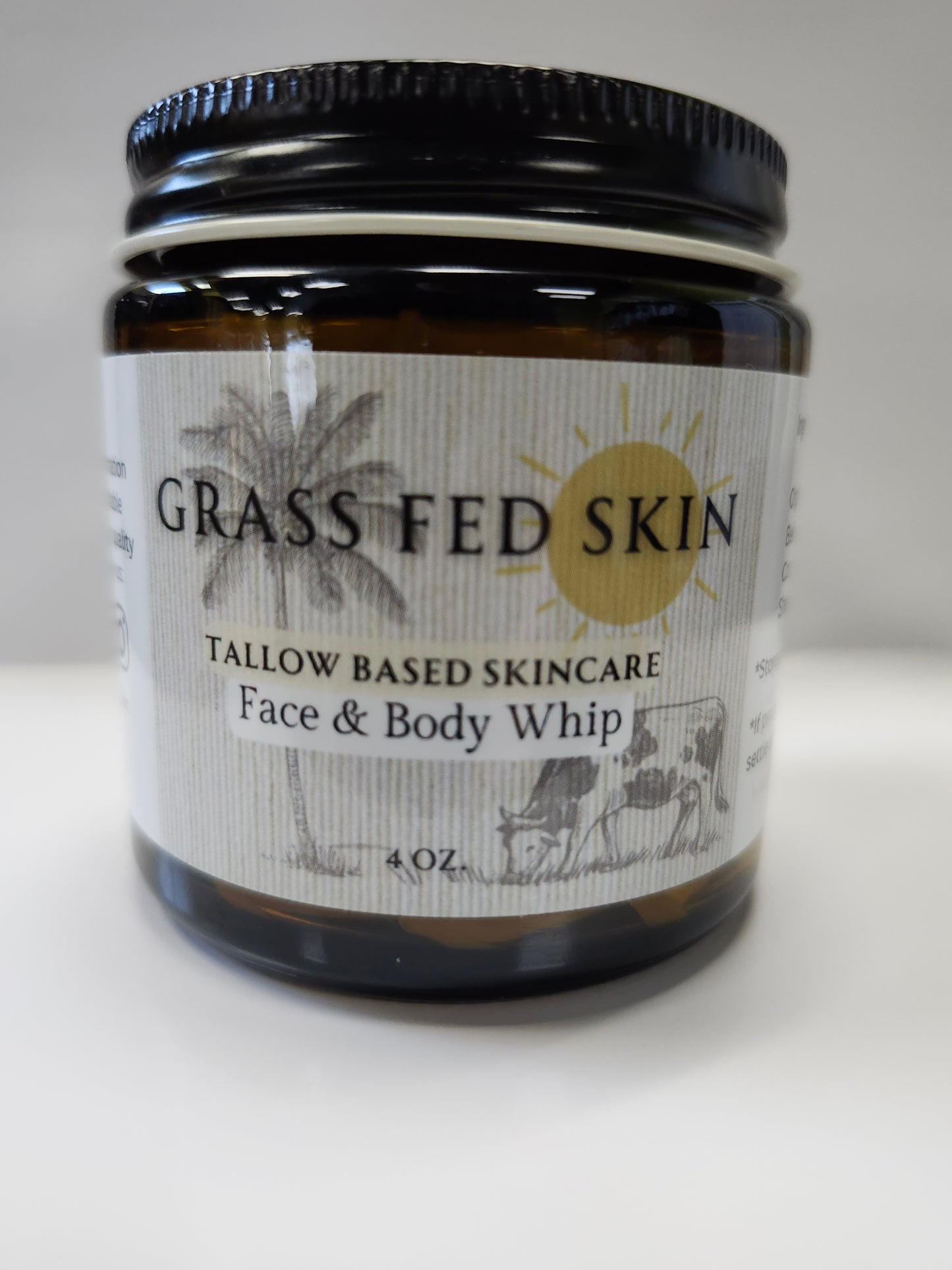 Grass Fed Skin Face & Body Whip 4oz