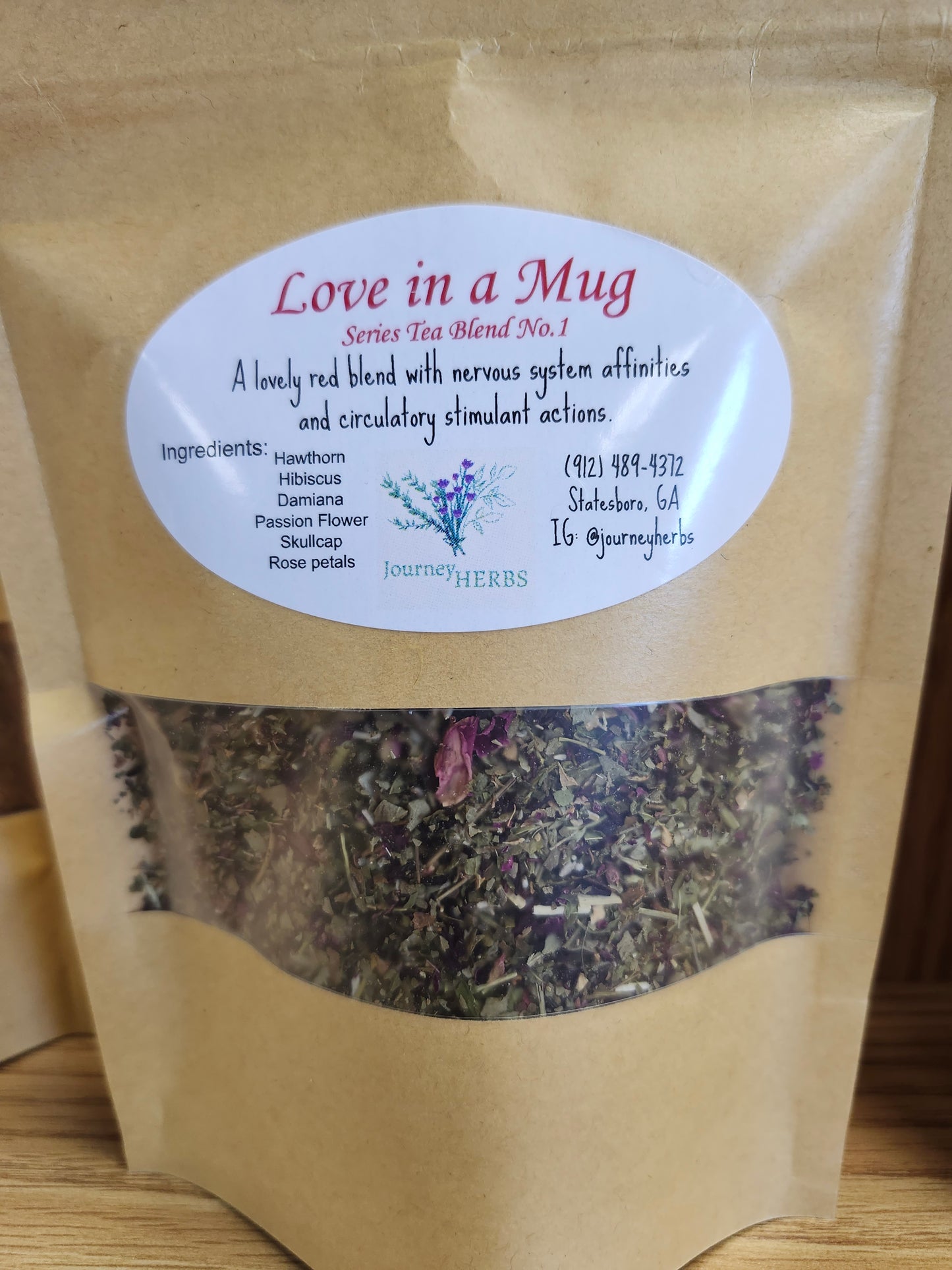 JourneyHerbs Love in a Mug Series Tea Blend No. 1