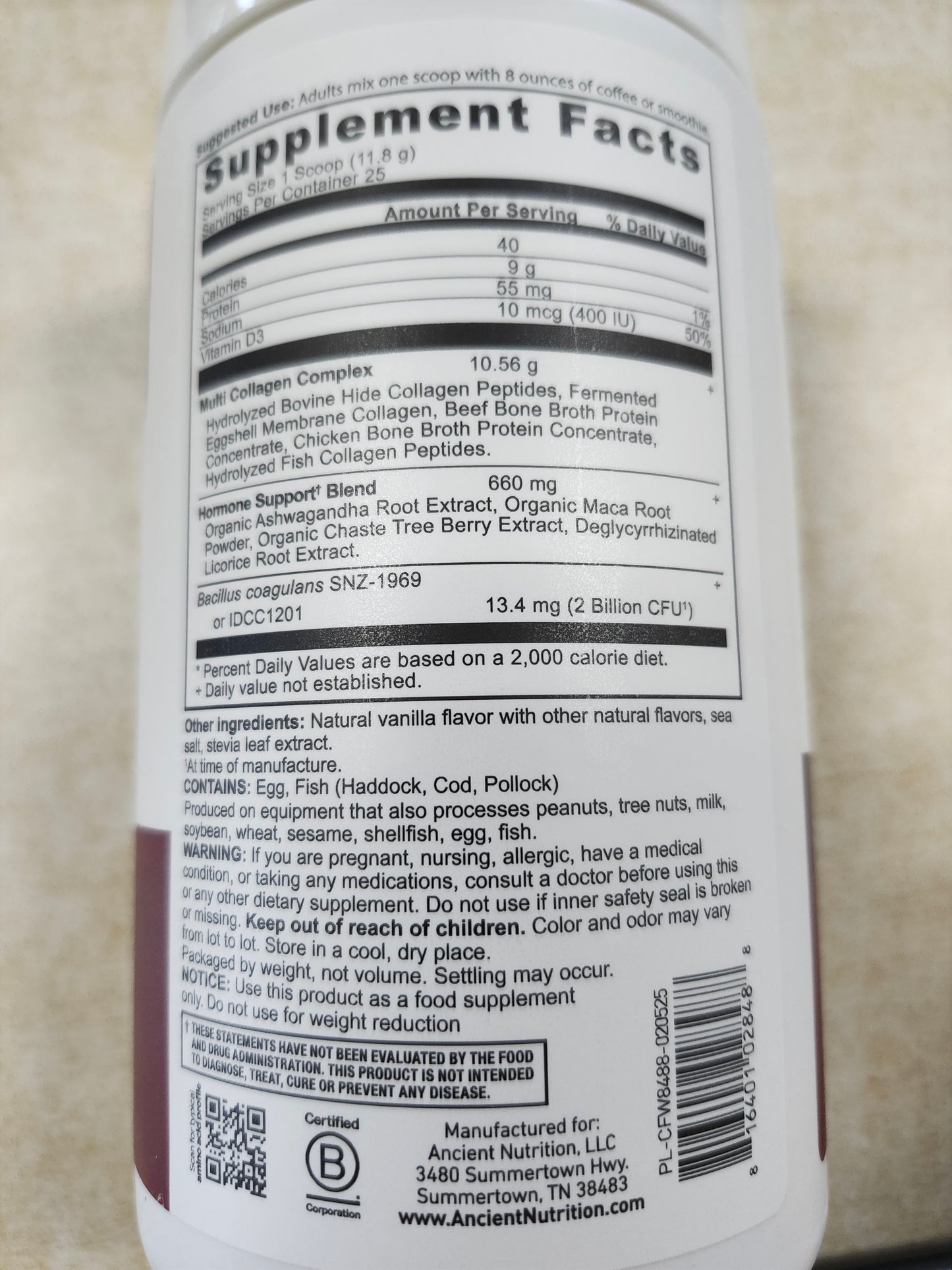 Ancient Nutrition Women's Collagen Powder