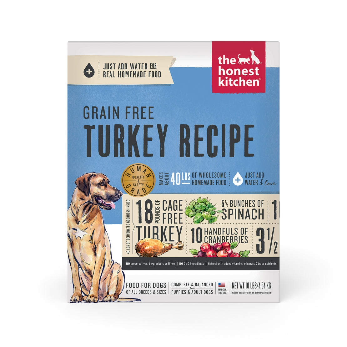 Honest Kitchen Dehydrated Grain Free Turkey (10 lb)