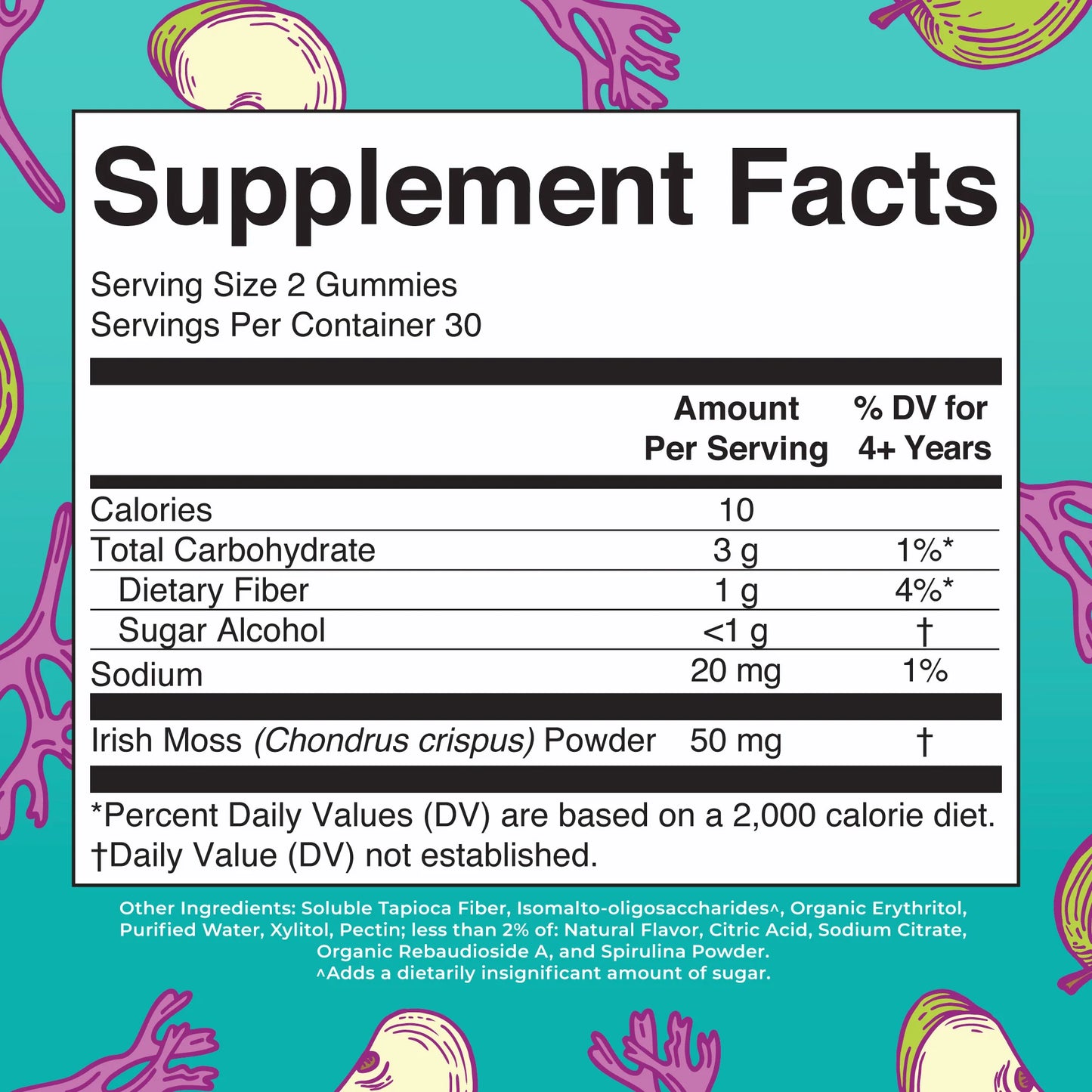 Mary Ruth's Sea Moss Gummies (Green Apple) 60 ct