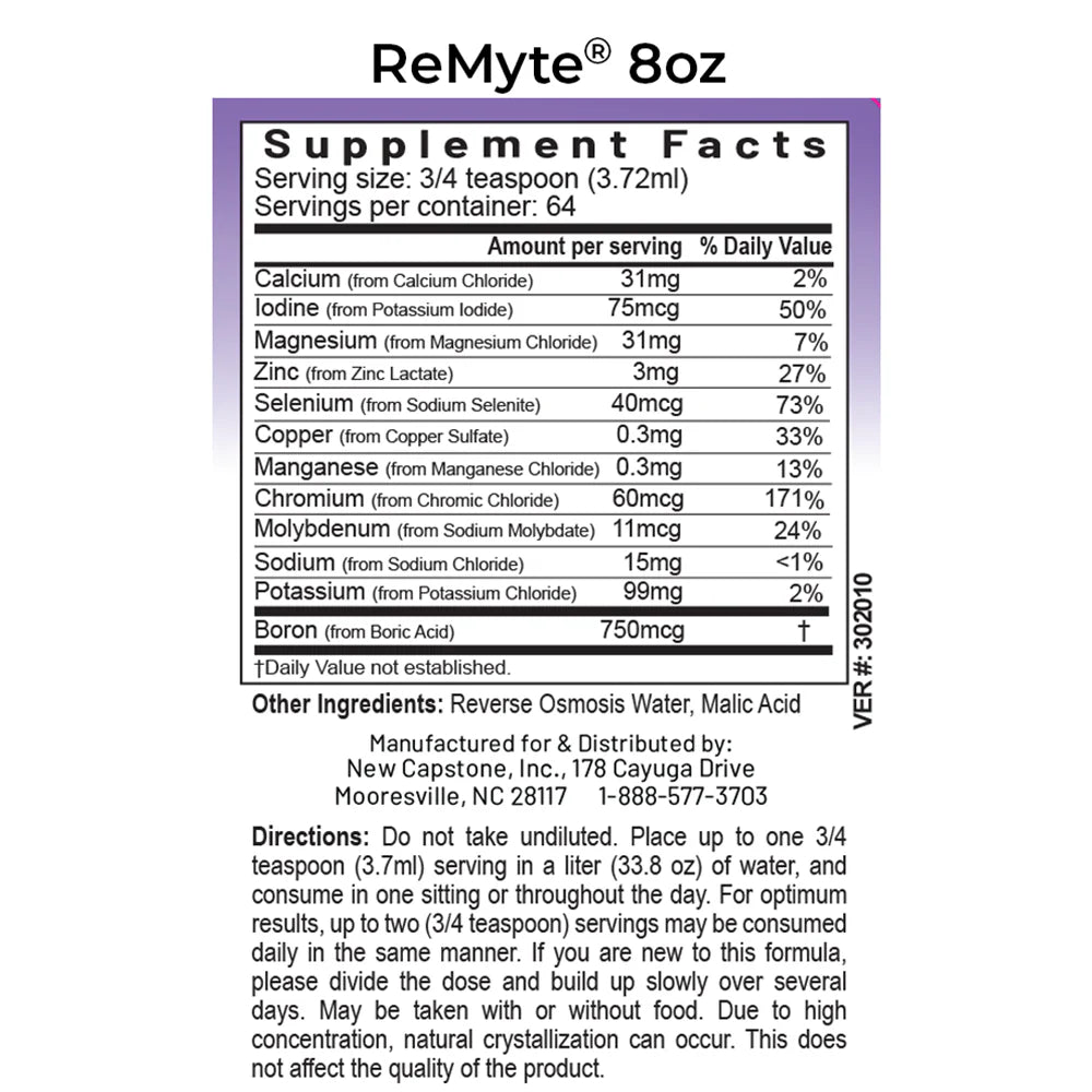 RnA ReSet ReMyte® | 12-Mineral Electrolyte for Cellular Hydration 8 fl oz