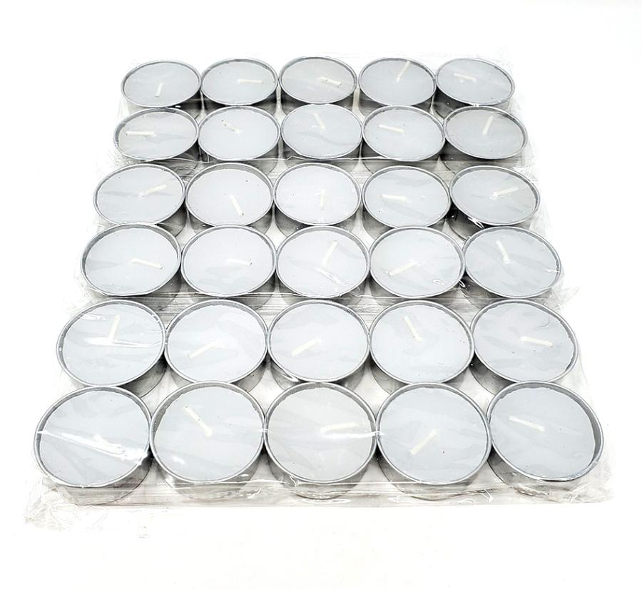 WHITE Unscented Tea Light Candle - (30 Tea Light)