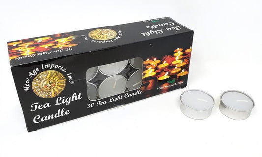 WHITE Unscented Tea Light Candle - (30 Tea Light)