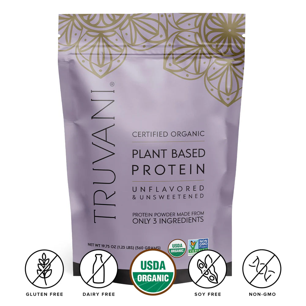 Truvani Plant Based Protein Powder (Unflavored & Unsweetened) 10 Serving