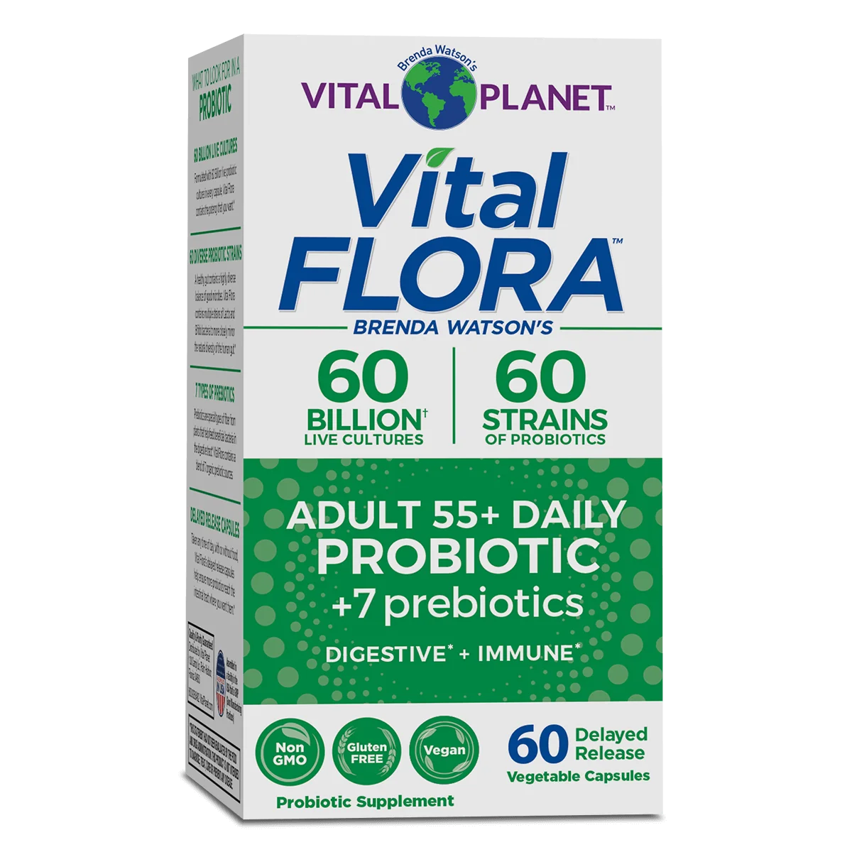 Vital Flora Adult 55+ Daily Probiotic (Shelf Stable)