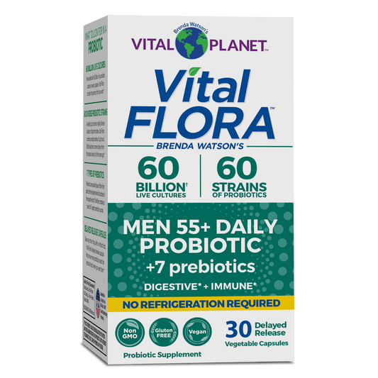 Vital Flora Men’s 55+ Daily Probiotic (Shelf Stable)
